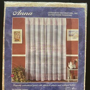 Elegant embroidered curtains